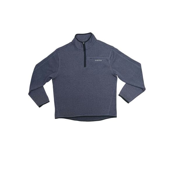 Solaris Men’s Long Sleeve 1/4 Zip Fleece Sweater / Jacket - size L - Picture 1 of 5
